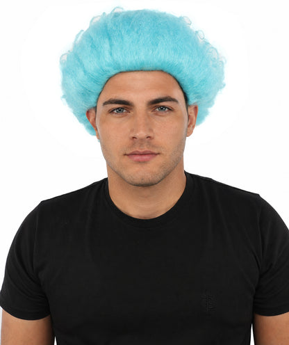 HPO Men's Wild Rocker Wig | Multicolor Options | Voluminous Frizzy Heavy Metal Hair, Two Tone Gradient & Breathable Cap | Halloween, Rock Troll Roleplay, 80s Costume, Theater & Concert Events