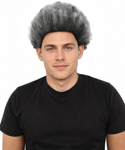 HPO Men's Wild Rocker Wig | Multicolor Options | Voluminous Frizzy Heavy Metal Hair, Two Tone Gradient & Breathable Cap | Halloween, Rock Troll Roleplay, 80s Costume, Theater & Concert Events