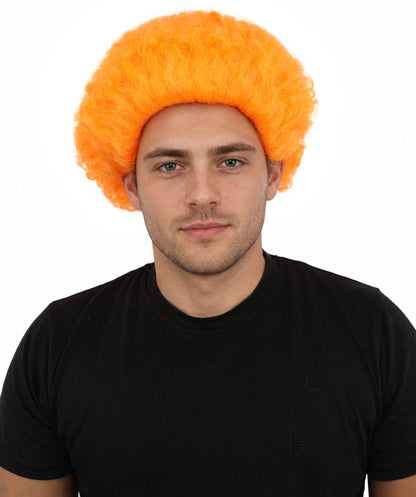 HPO Men's Wild Rocker Wig | Multicolor Options | Voluminous Frizzy Heavy Metal Hair, Two Tone Gradient & Breathable Cap | Halloween, Rock Troll Roleplay, 80s Costume, Theater & Concert Events