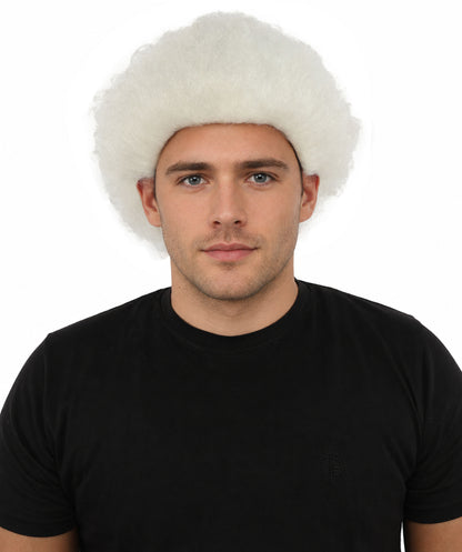 HPO Men's Wild Rocker Wig | Multicolor Options | Voluminous Frizzy Heavy Metal Hair, Two Tone Gradient & Breathable Cap | Halloween, Rock Troll Roleplay, 80s Costume, Theater & Concert Events