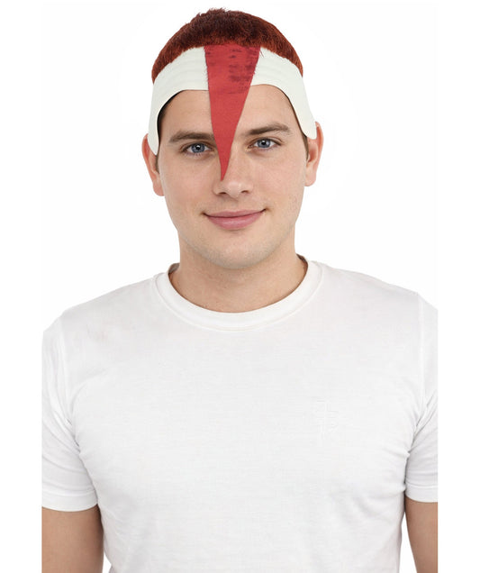 HPO Adult Men's Men's Adhesive Front Military Wig | Multicolor Options | Dark High and Tight Style with Glue-On Sideburns, Synthetic Fiber & Realistic Hairline | Halloween, Sci-Fi Roleplay, Special Effects Makeup & Costume Events