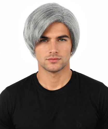 Men's Short Dramatic Texture Wig | Multiple Color Option | undercut, multi-layered messy styling | Halloween, cosplay, drag, theatrical performances, and themed parties