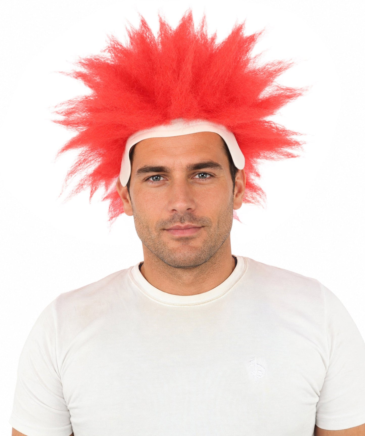 Men's Spiky Clown Theatrical Wig | Multicolor Options | Create of synthetic fiber, massive spiky volume, integrated forehead piece | Party, Halloween, theater, drag, performance, costume events