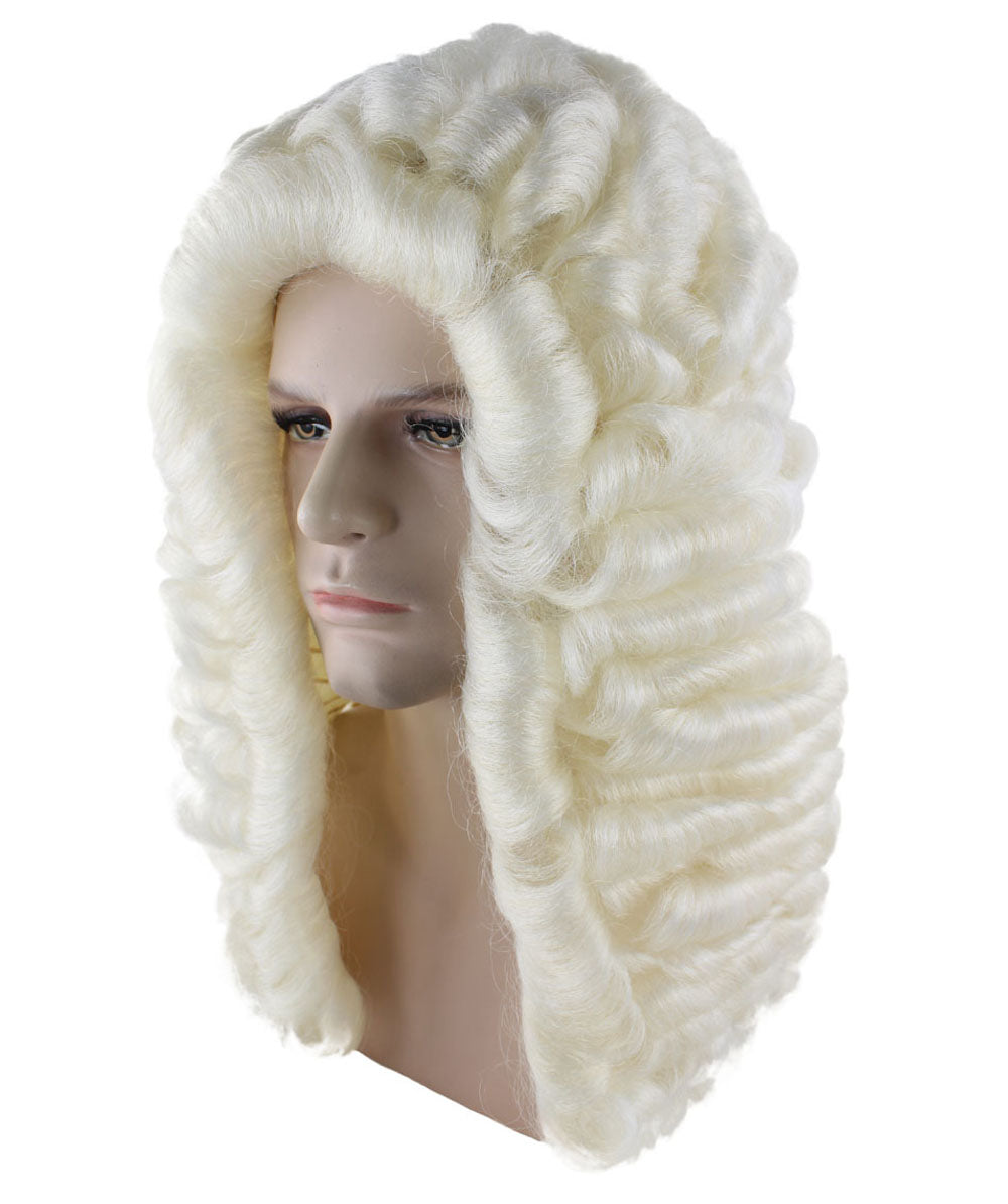 Judge Mens Wig | White Historical Wig