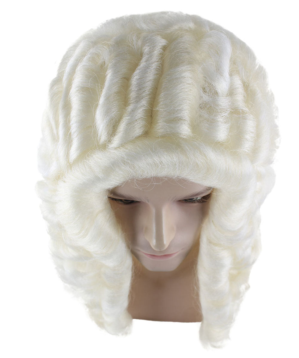 Judge Mens Wig | White Historical Wig