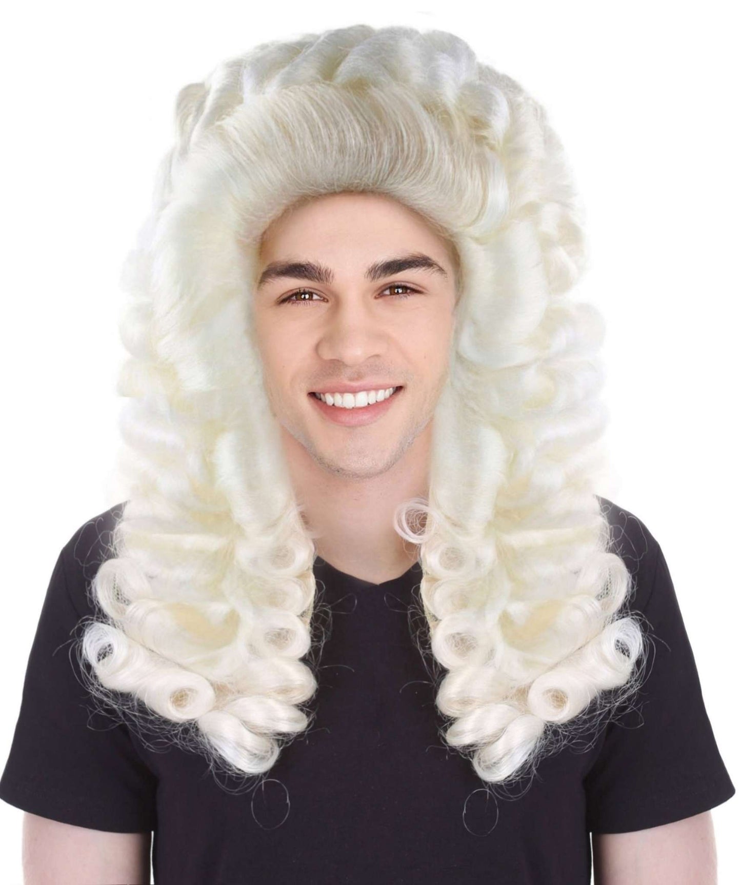 Judge Mens Wig | White Historical Wig