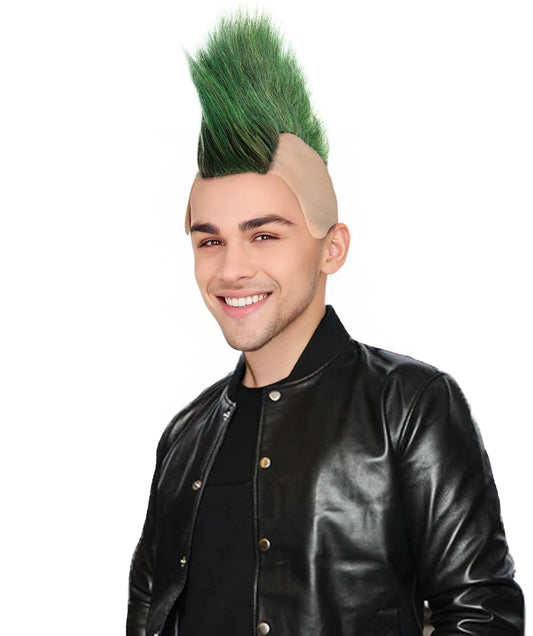 Green Mohawk Mens Wig | Celebrity Halloween Wig