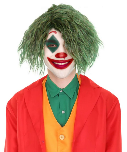 Joker Wigs Multiple  Color Halloween Curly Wig