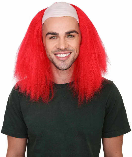 Scary Bald Red Men's Clown Wig | Halloween Wig