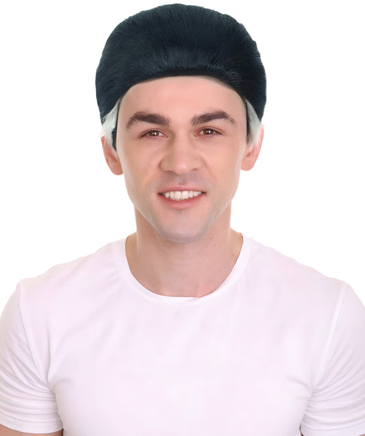 Men Style Rock Star Black Wig | Premium Breathable Capless Cap