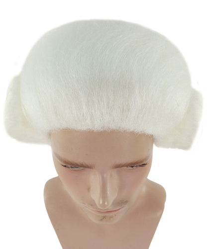 Mens Colonial Black Lace White Wigs | Premium Breathable Capless Cap