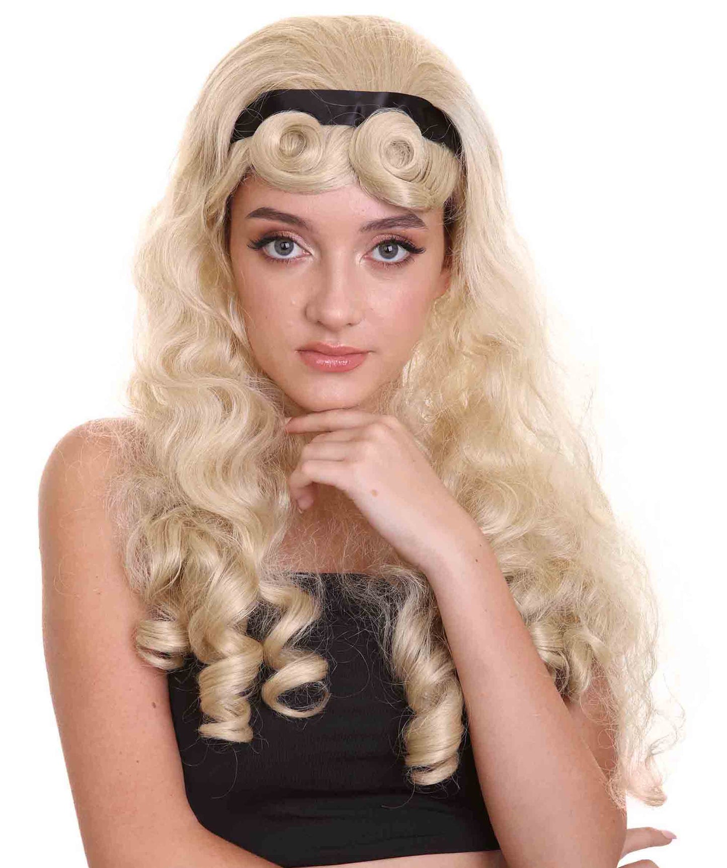 HPO women's Fantasy movie character Wig | Long Blonde Halloween Wig | Premium Breathable Capless Cap