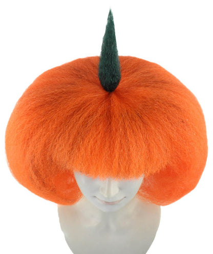 Halloween Pumpkin Woman Wig | Fruit Vegetables Halloween Wig | Premium Breathable Capless Cap