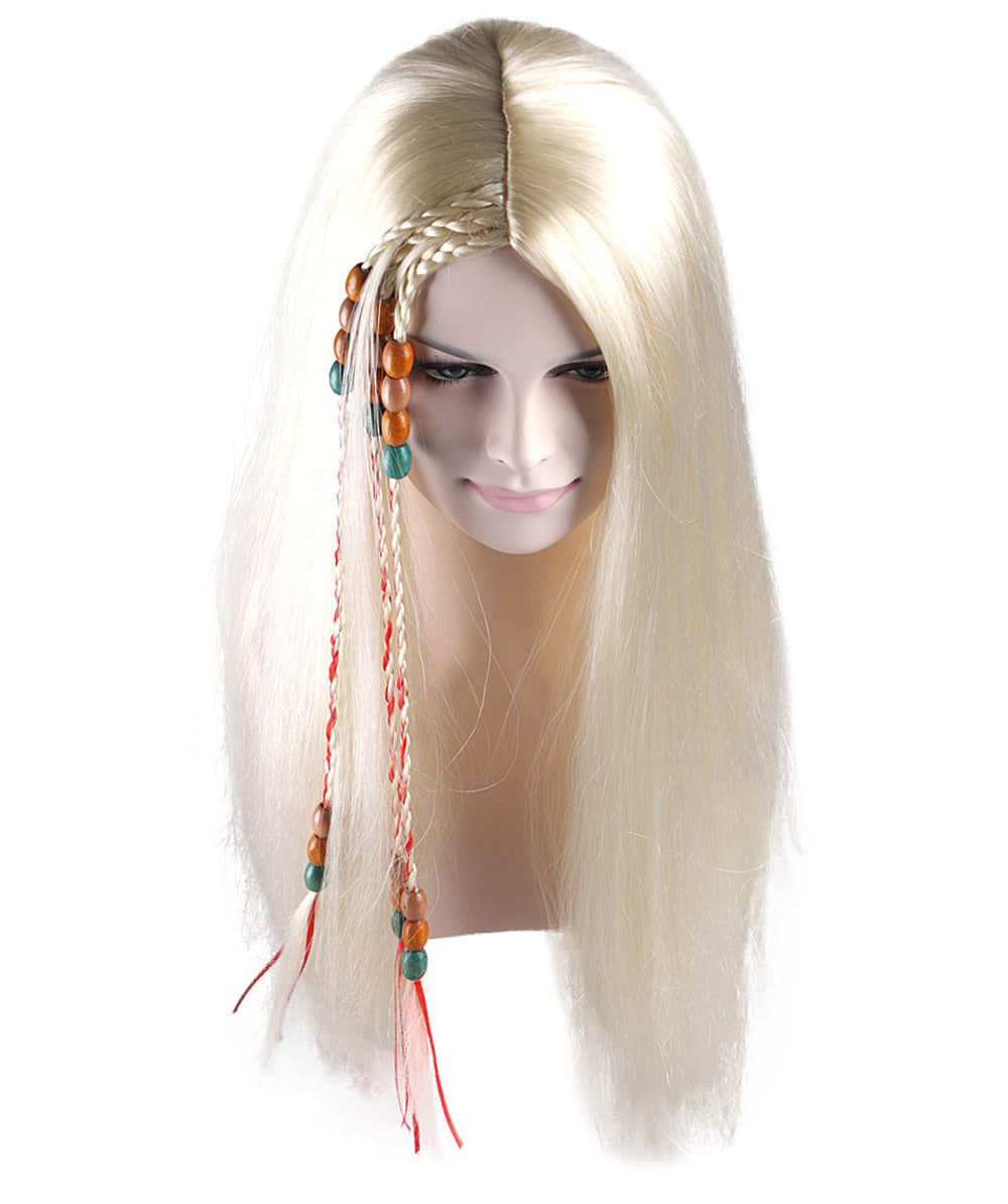 HPO Women's Bride Halloween Wig | Blonde Character Halloween Wig | Premium Breathable Capless Cap
