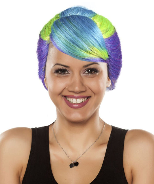 Colorful Babe Sexy Womens Wig | Braided Halloween Wig | Premium Breathable Capless Cap