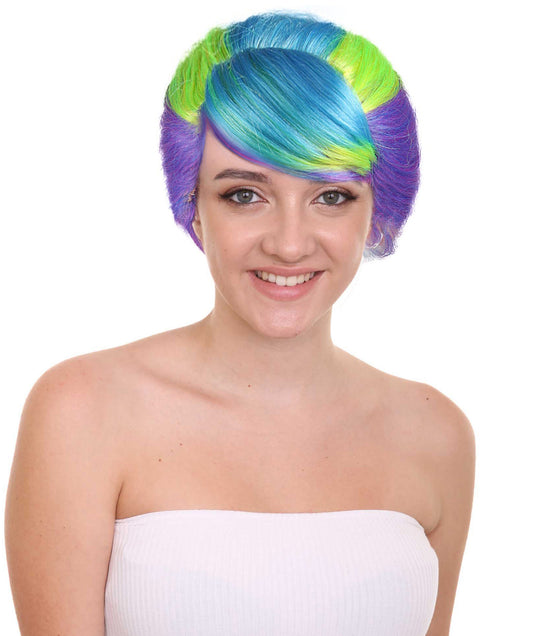 Colorful Babe Sexy Womens Wig | Braided Halloween Wig | Premium Breathable Capless Cap