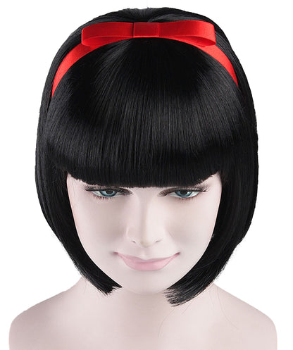 Princess Snow Wig | Black Character Halloween Wig | Premium Breathable Capless Cap