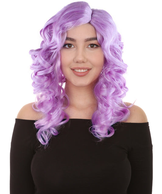California Girl Lt Purple Curls Wig HW-1035 | HPO