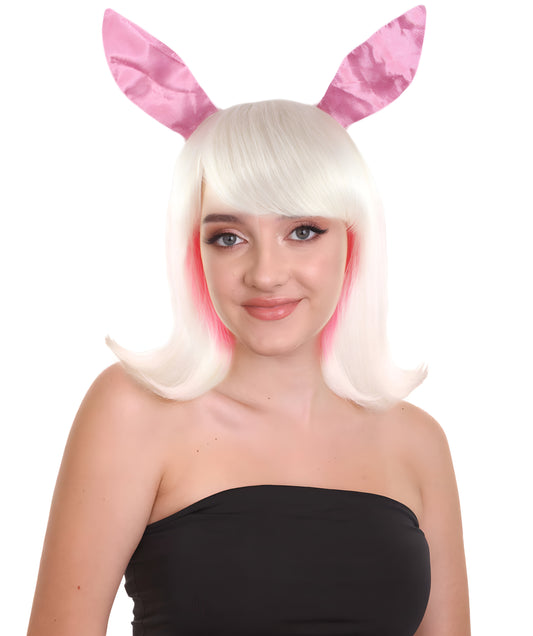 Easter Bunny Womens Wig | Short Easter Wig | Premium Breathable Capless Cap