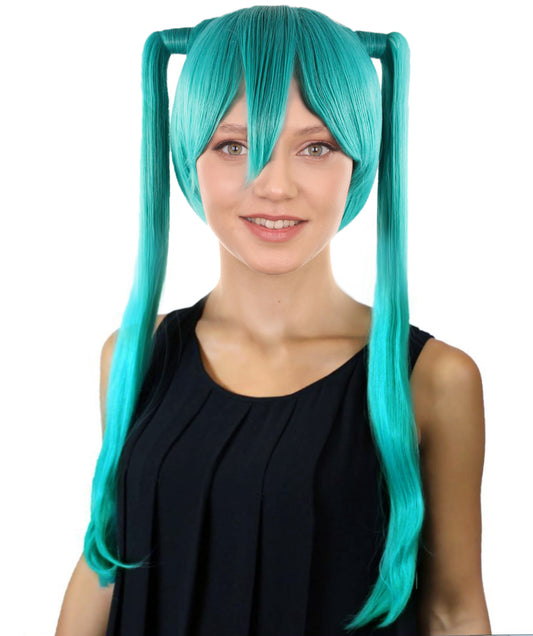 Vocaloid Womens Wig | Long Fancy Wig | Premium Breathable Capless Cap