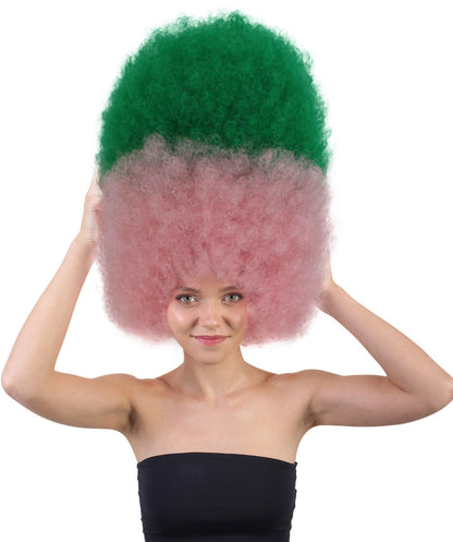 Super Sized Jumbo Afro Wig  Multiple Color | Halloween Party Online |  Flame Retardant Synthetic Fiber