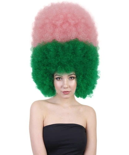 Super Sized Jumbo Afro Wig  Multiple Color | Halloween Party Online |  Flame Retardant Synthetic Fiber