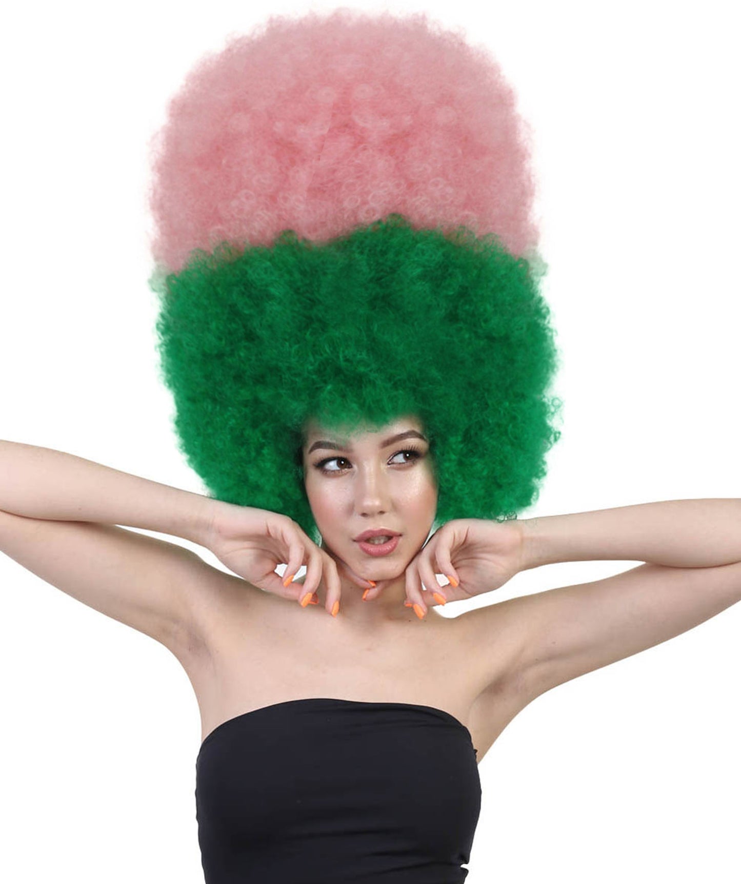 Super Sized Jumbo Afro Wig  Multiple Color | Halloween Party Online |  Flame Retardant Synthetic Fiber