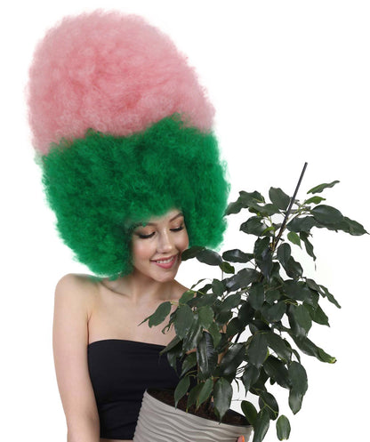 Super Sized Jumbo Afro Wig  Multiple Color | Halloween Party Online |  Flame Retardant Synthetic Fiber