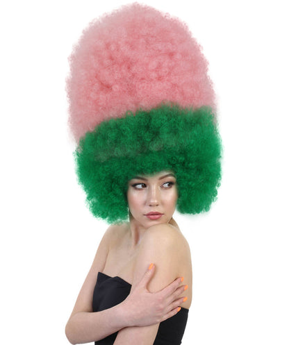 Super Sized Jumbo Afro Wig  Multiple Color | Halloween Party Online |  Flame Retardant Synthetic Fiber