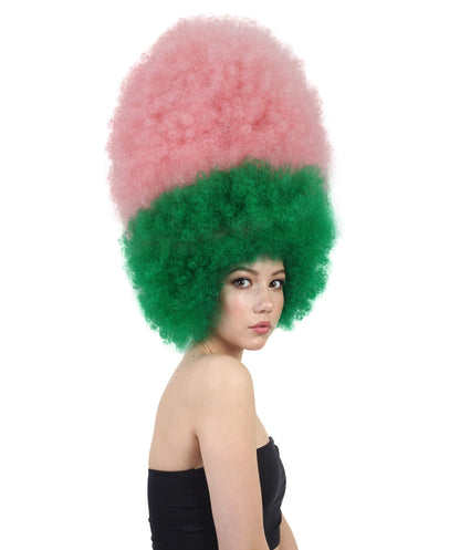 Super Sized Jumbo Afro Wig  Multiple Color | Halloween Party Online |  Flame Retardant Synthetic Fiber