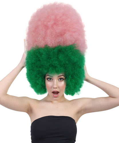 Super Sized Jumbo Afro Wig  Multiple Color | Halloween Party Online |  Flame Retardant Synthetic Fiber