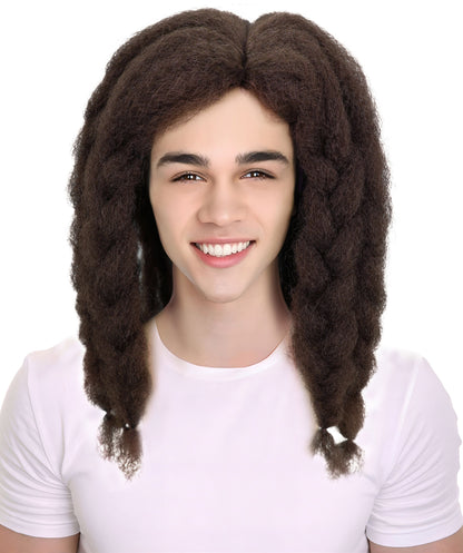 HPO Men's Famous Singer Black Dreadlocks Wig | Halloween Wig | Flame-retardant Synthetic Fiber