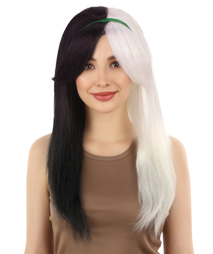 Fancy Monster Womens Wig  | Neon Sky Multicolor Halloween Wig | Premium Breathable Capless Cap