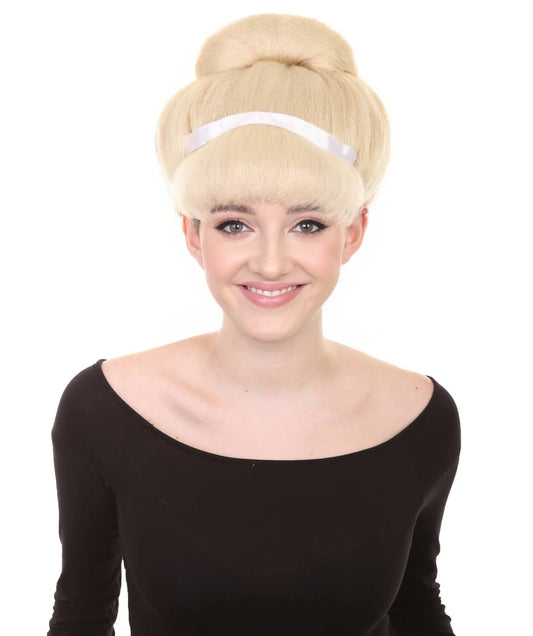 Princess Womens wig | Blonde Short Royal Bun wig | Premium Breathable Capless Cap