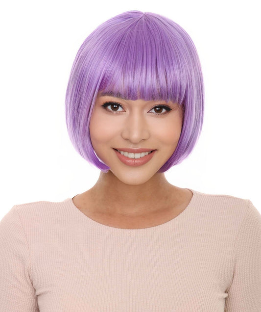 Women's Purple Bob Wig | Party Ready Fancy Halloween Wig