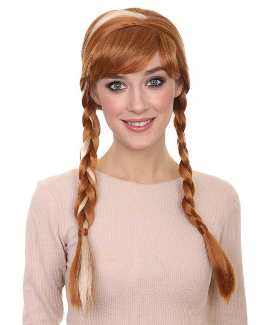 Womens Maiden Wig | Braided Traditional Halloween Wig | Premium Breathable Capless Cap