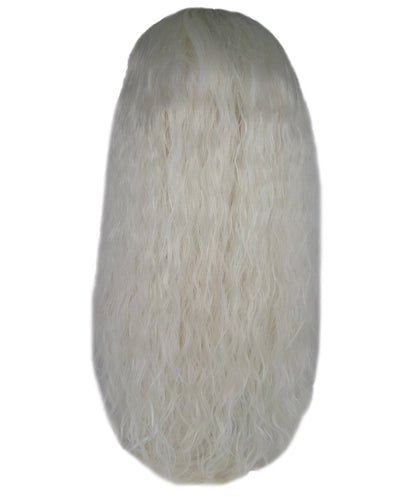 Women’s Enchanting Long Snow Witch Wig | Silver White Fantasy Hairpiece | Capless Cap Design