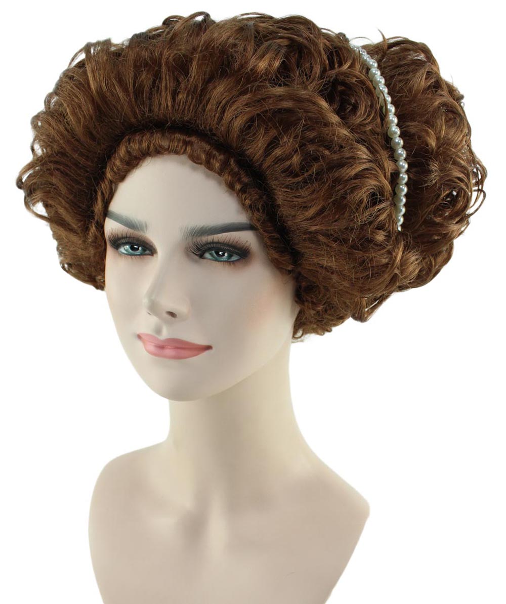 Womens Renaissance Lady Wig | Super Size Historical Brown Wig