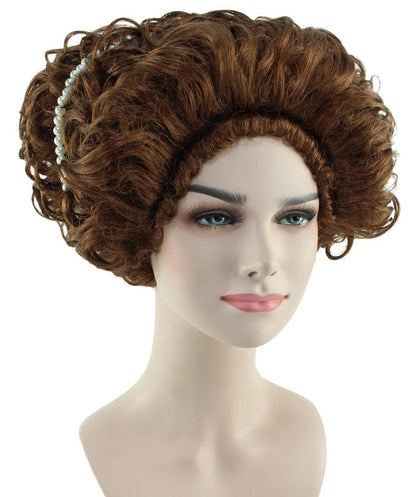 Womens Renaissance Lady Wig | Super Size Historical Brown Wig