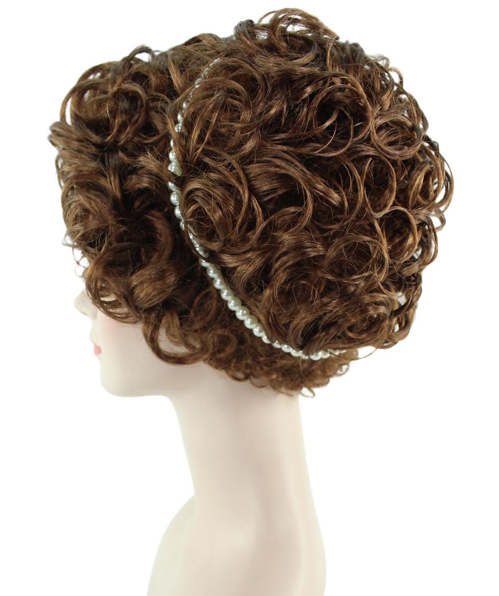 Womens Renaissance Lady Wig | Super Size Historical Brown Wig