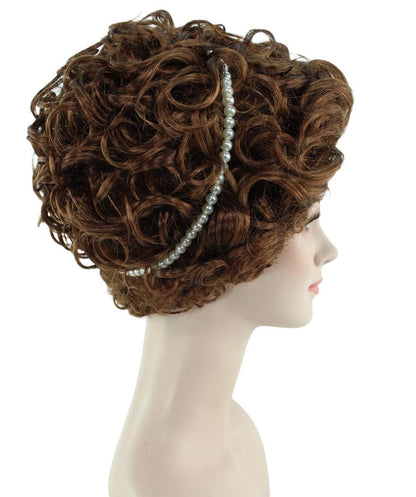 Womens Renaissance Lady Wig | Super Size Historical Brown Wig