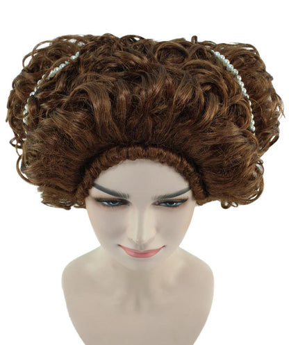 Womens Renaissance Lady Wig | Super Size Historical Brown Wig