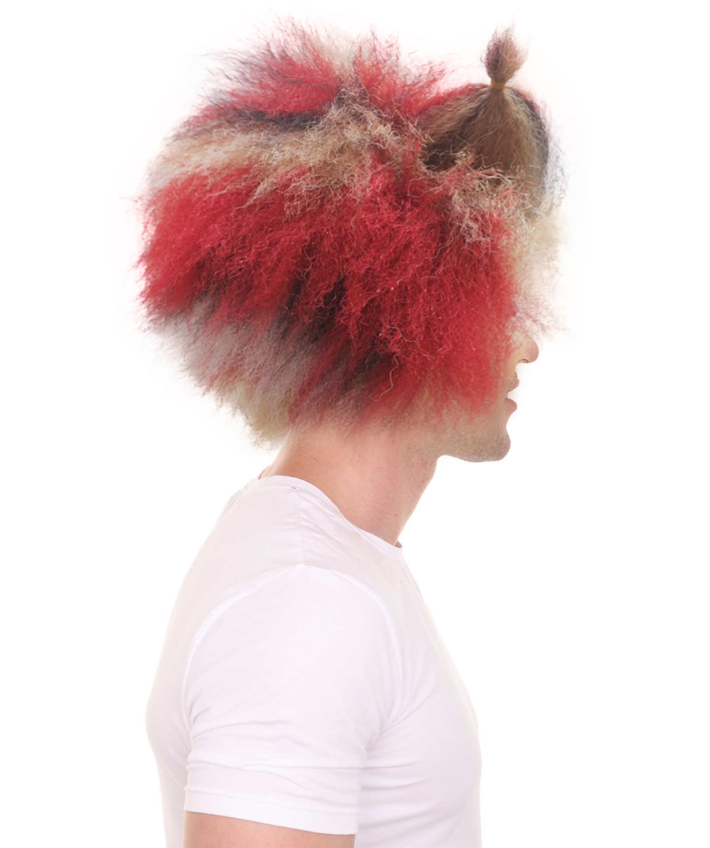 Musical Tri-Color Unisex Wig | Super Size Furry Animal Character Cosplay Halloween Wig | Premium Breathable Capless Cap