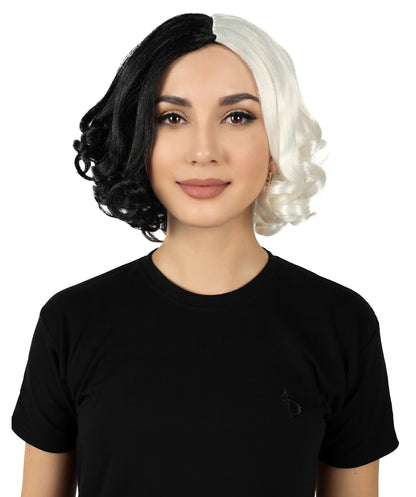 Womens Game Thief Wig , Multicolor Sexy Halloween Wig , Premium Breathable Capless Cap