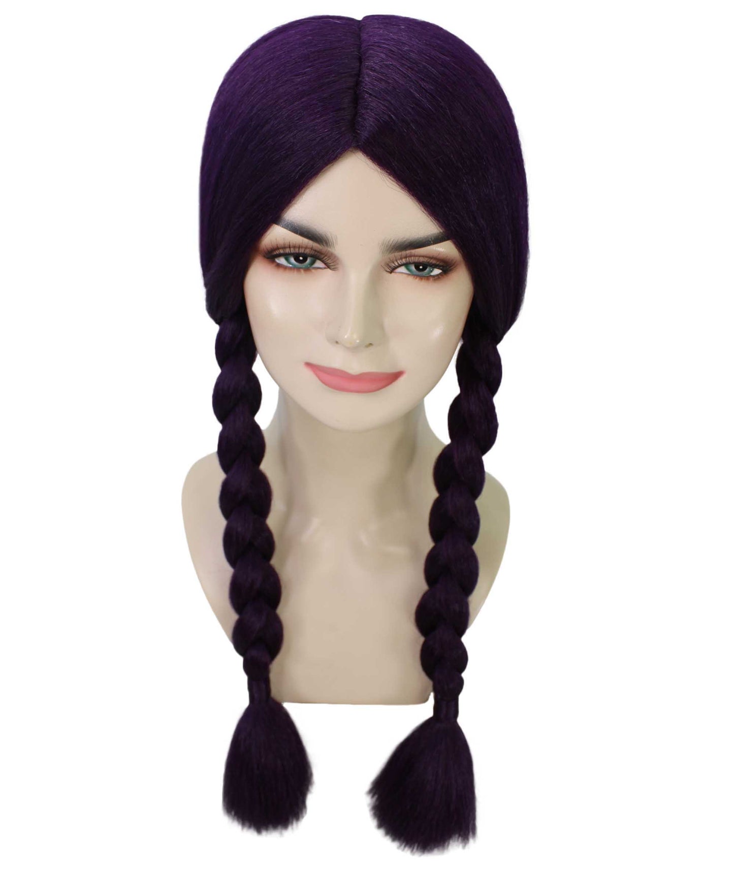 HPO Women's  Braided Gothic Wig | Multiple Color Collections TV Movie Wigs | Premium Breathable Capless Cap