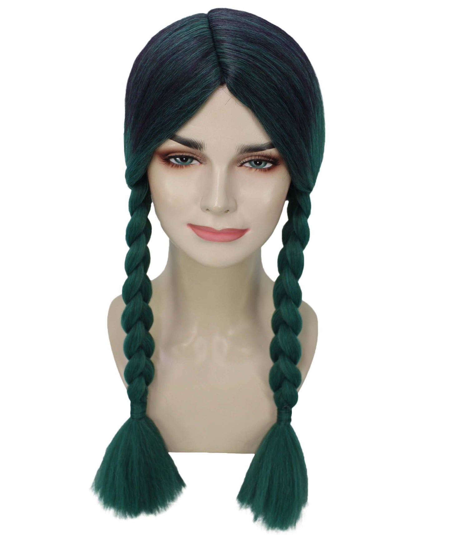 HPO Women's  Braided Gothic Wig | Multiple Color Collections TV Movie Wigs | Premium Breathable Capless Cap