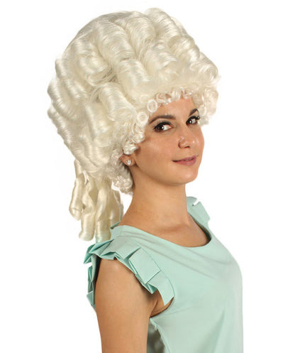 HPO Women's Anime Curls Wig | Halloween Wig Multiple Colors Option | Premium Breathable Capless Cap