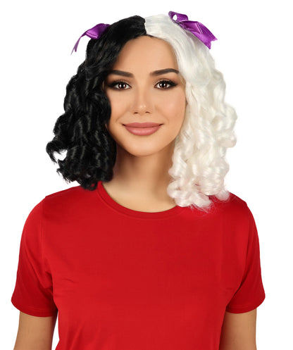The Unfortunate Miss Splats Wig , Brown TV/Movie Wigs , Premium Breathable Capless Cap