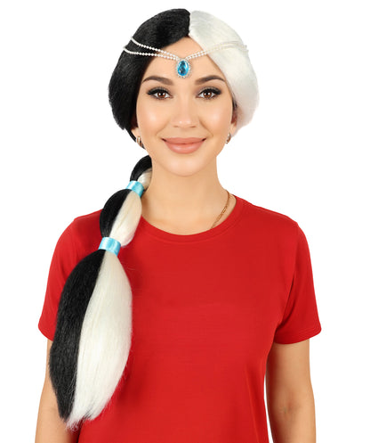 Womens Princess  Braided Wig | Black TV/Movie Wigs | Premium Breathable Capless Cap