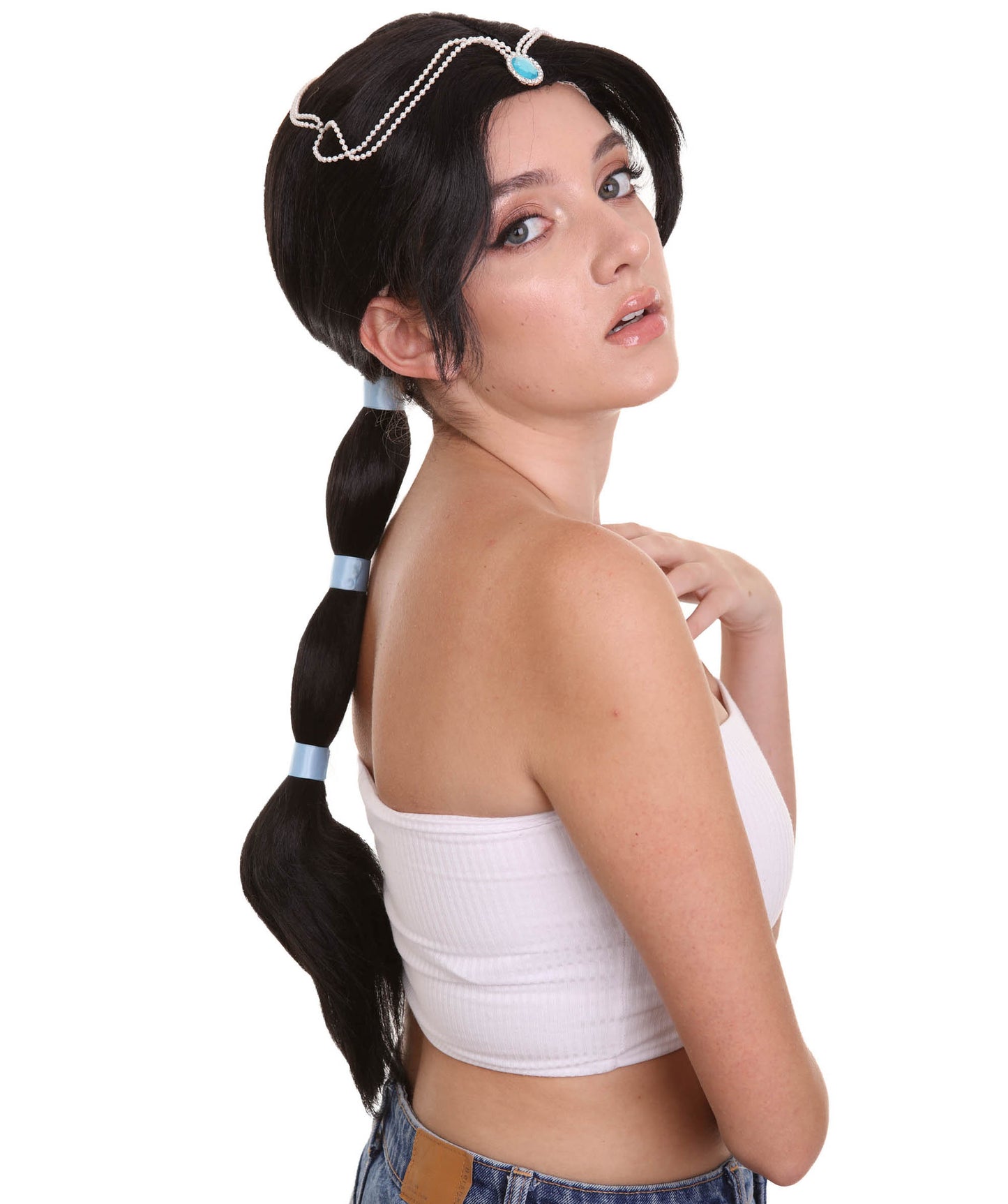 Womens Princess  Braided Wig | Black TV/Movie Wigs | Premium Breathable Capless Cap